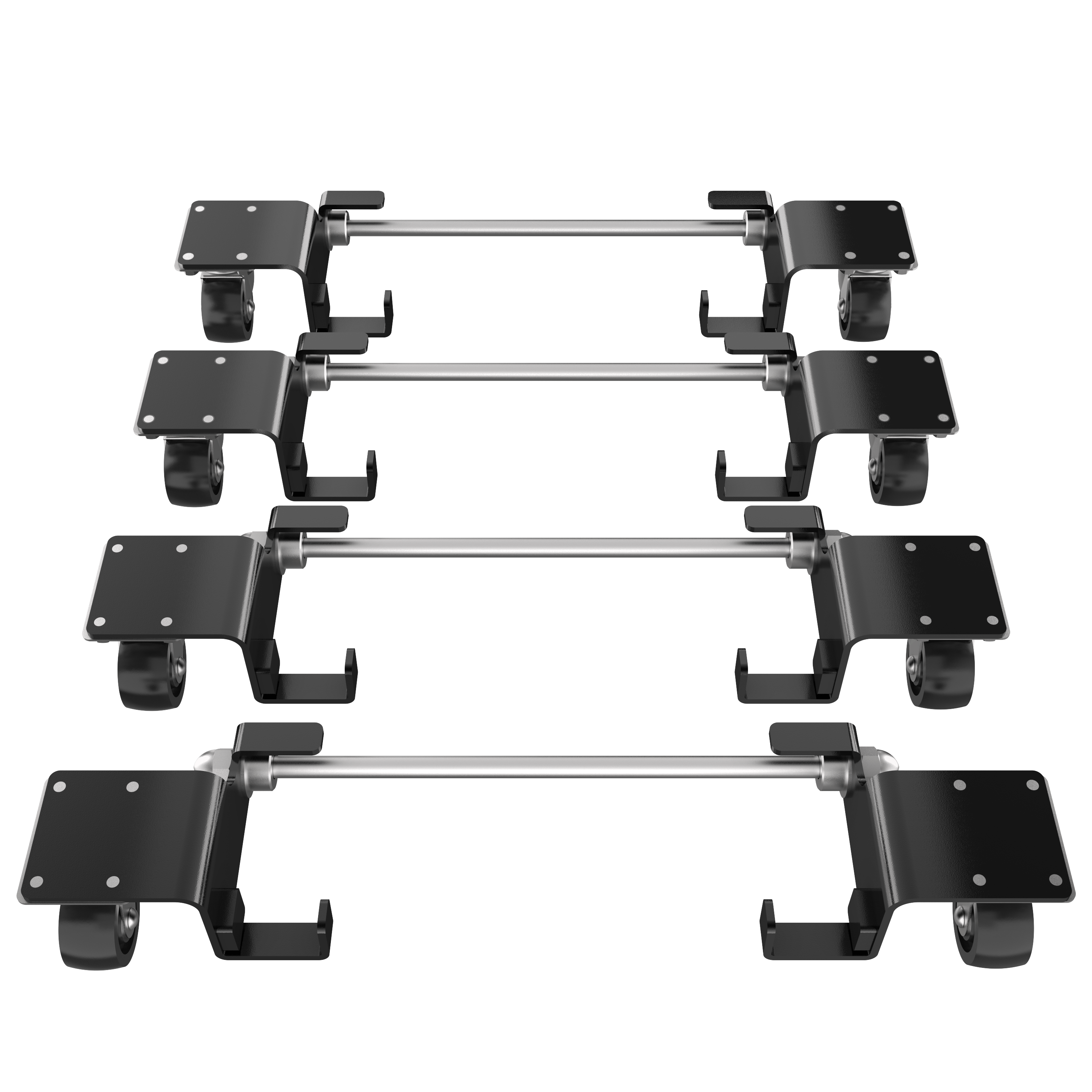QuickJack bolt-on Caster Kit and installation hardware