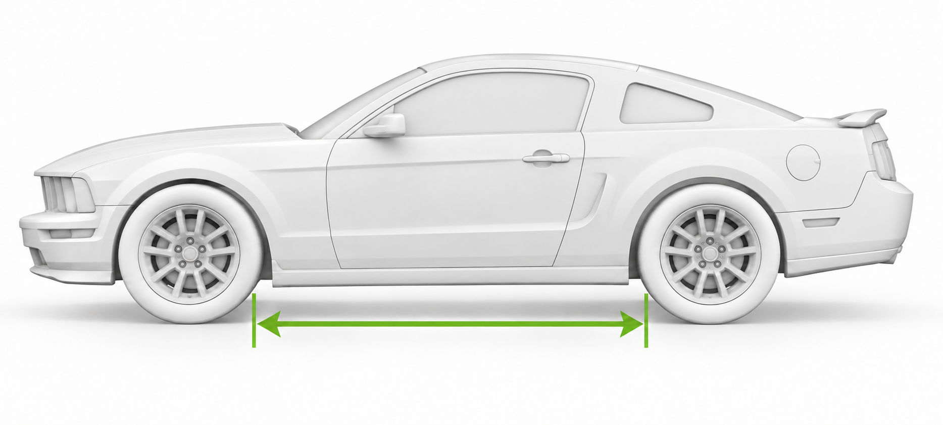 Measuring vehicle tire spread for QuickJack
