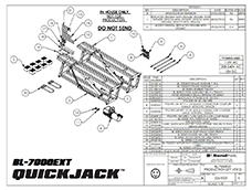 QuickJack BL-7000EXT Parts Diagram