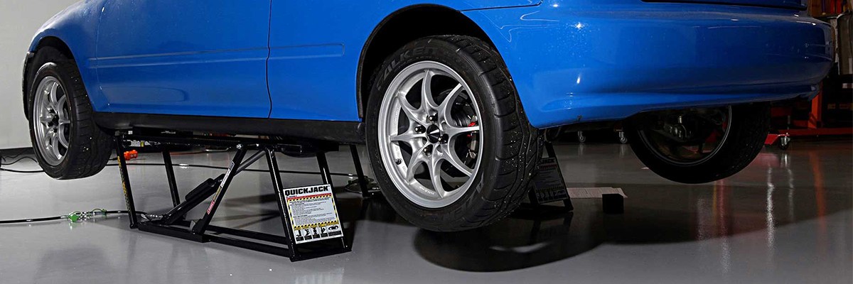 Honda Civic on the QuickJack Portable Car Lift