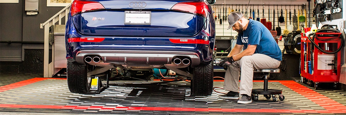 Audi SUV on QuickJack Portable Car Lift