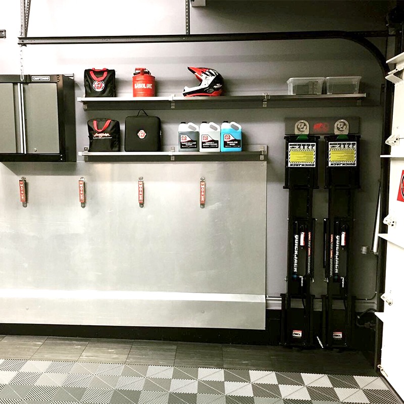 Portable car lift storage solution